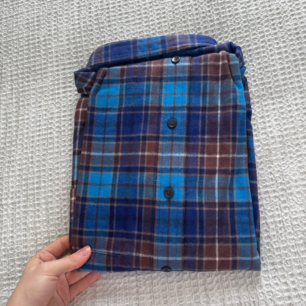 LLbean plaid button down - Picture 4 of 4
